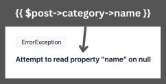 Laravel Relation "Attempt to read property on null" Error: 4 Possible Solutions