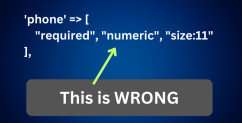 Laravel Validation: Don't Use "Numeric" For Phone Numbers