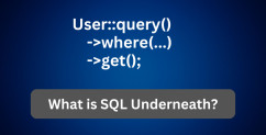How to Get Real SQL Query Under Eloquent Statement?
