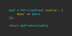 Laravel and DomPDF: Generate Simple Invoice PDF with Images and CSS