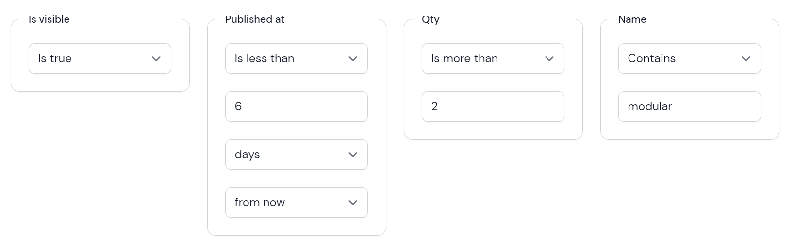 advanced filters