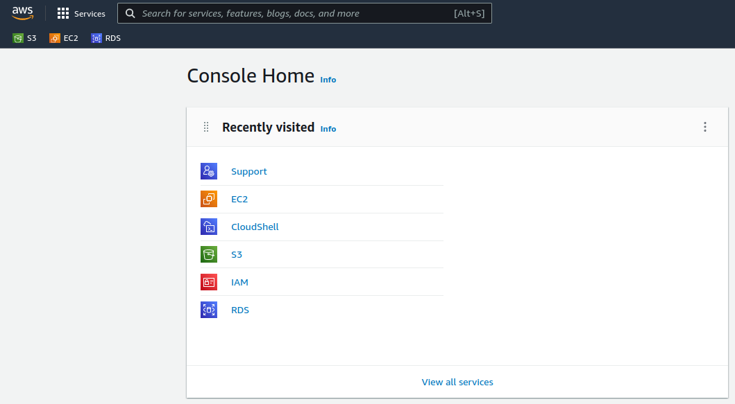 Console home