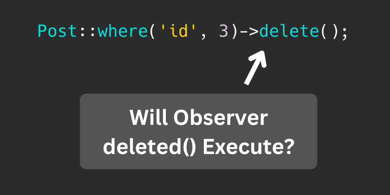 Eloquent Observer executed