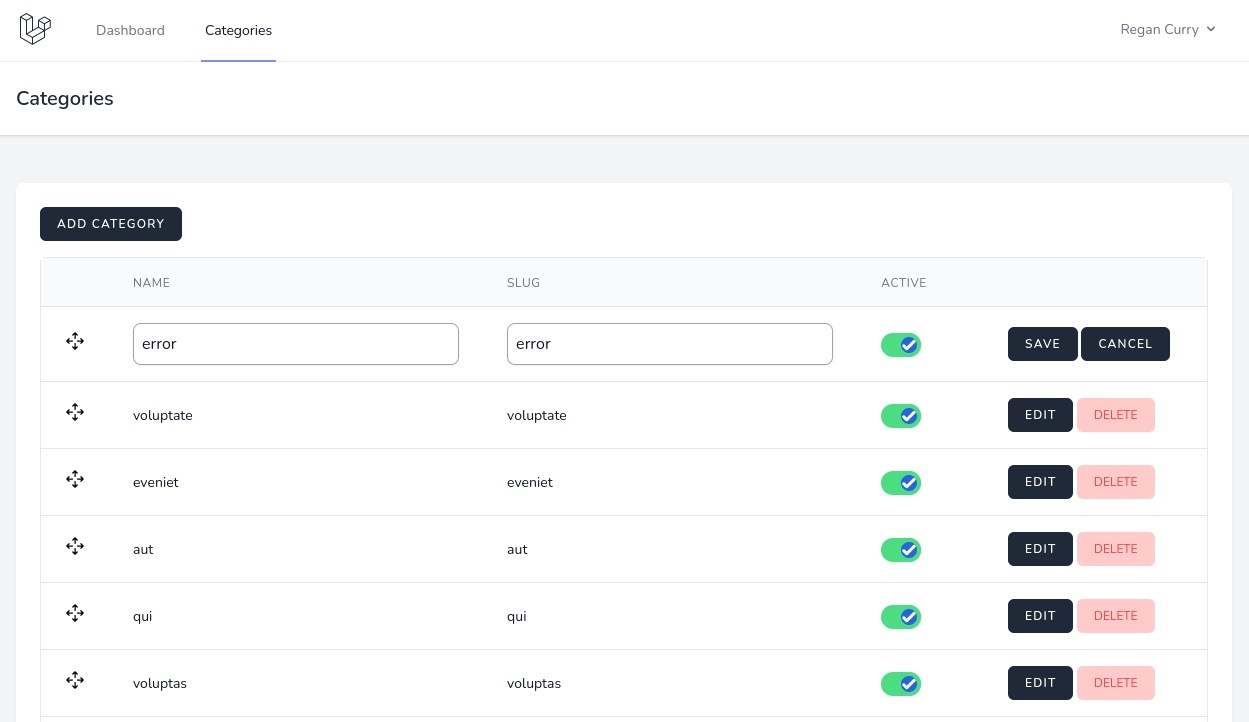 edit category form
