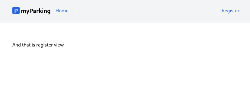 React routing register