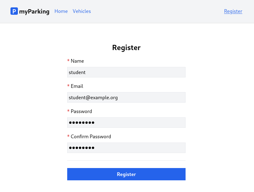 Register success