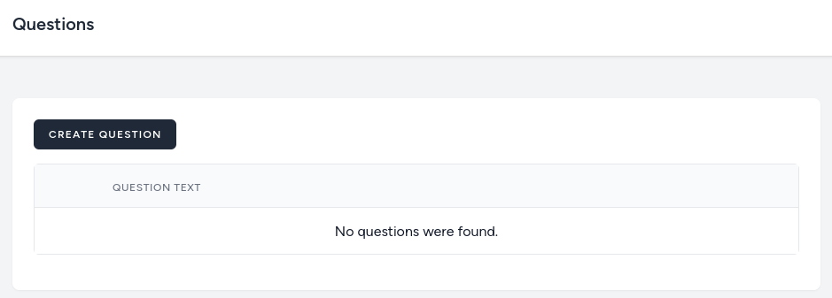 questions list
