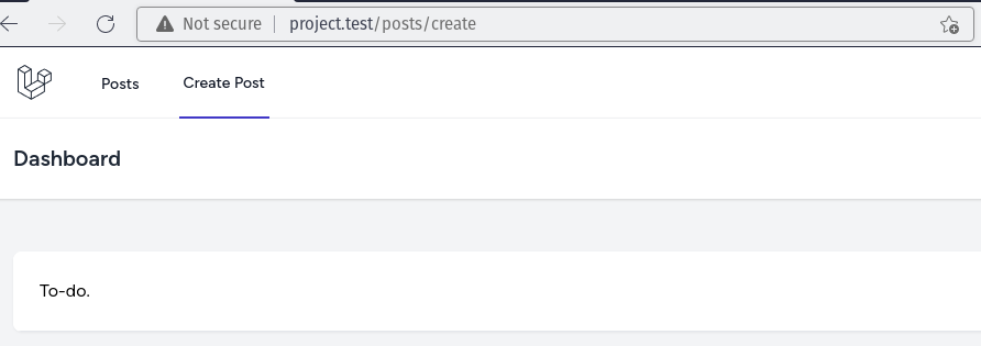 create posts page