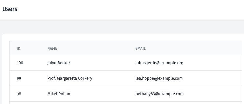 table ordering in descending order