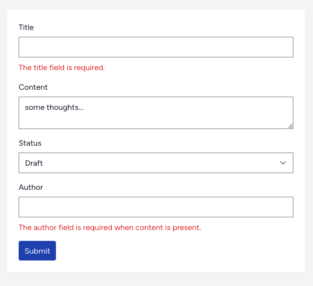 Required when