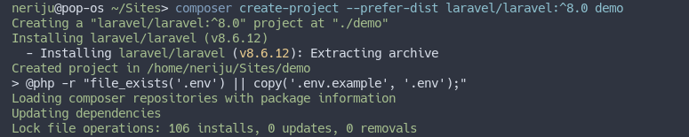 install older laravel version