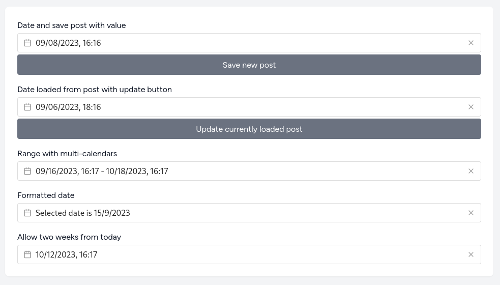 Datepicker Main