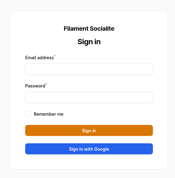 Filament Socialite