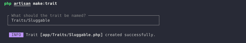 make trait command